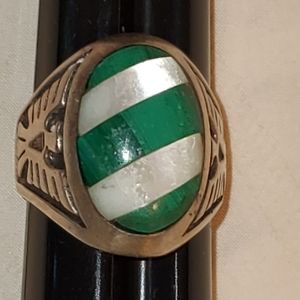 Vingage Unisex Multi Gemstone Ring